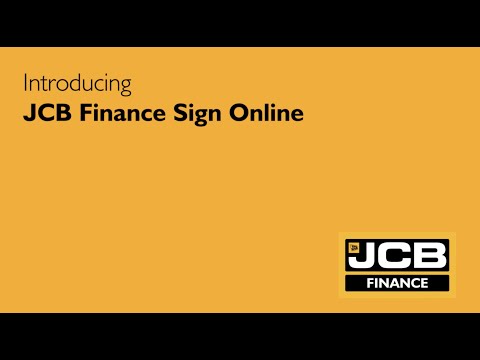 JCB Finance Sign Online