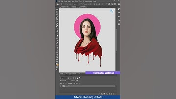 Paint Dripping Portrait Effect in Photoshop | Photoshop Tutorial 2024 #Shorts