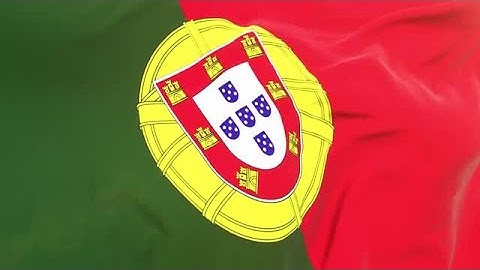 Portugal Flag Close-up 4K Stock Motion Graphics