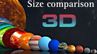 Stars Size comparison 3D Animation