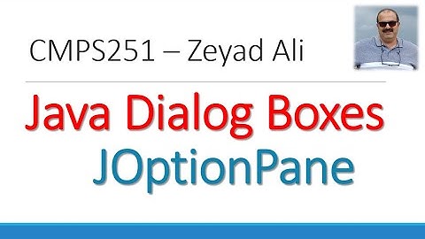 07 Java Dialog Boxes JOptionPane showMessageDialog and showInputDialog Parsing Strings