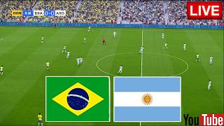 🔴LIVE : Brazil vs Argentina | south america final | Match Simulation Gameplay