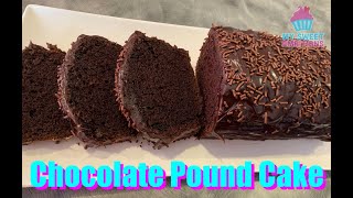 The Best Chocolate Pound Cake Loaf - mysweetambitons