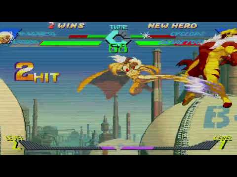 X-Men vs. Street Fighter - Magneto, Storm vs. Cyclops, Sabretooth 5