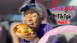 CHICK-FIL-A VIRAL TIKTOK HACK CHICKEN SANDWICH WITH MAC N CHEESE