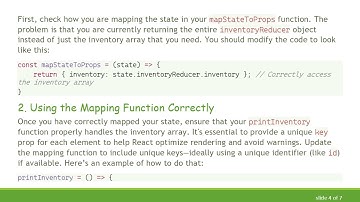 Resolving the Uncaught TypeError in React: Fixing the Inventory Mapping Issue