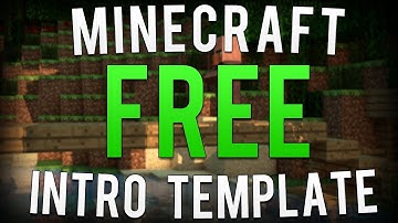 FREE 3D MINECRAFT INTRO TEMPLATE #7 (C4D,AE) FREE + DOWNLOAD