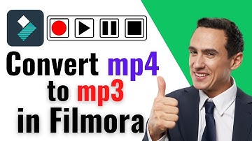 Convert mp4 to mp3 in Filmora