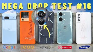 Drop Test - iQOO Neo 7 Pro vs Nothing Phone 2 vs OnePlus Nord 3 vs Samsung Galaxy S21 FE vs Pixel 7a