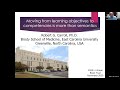 Robert Carroll - Moving From Learning Objectives to Competencies is More Than Semantics