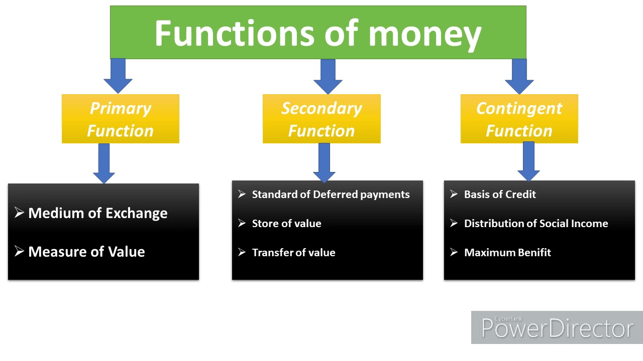 Function of Money in Hindi