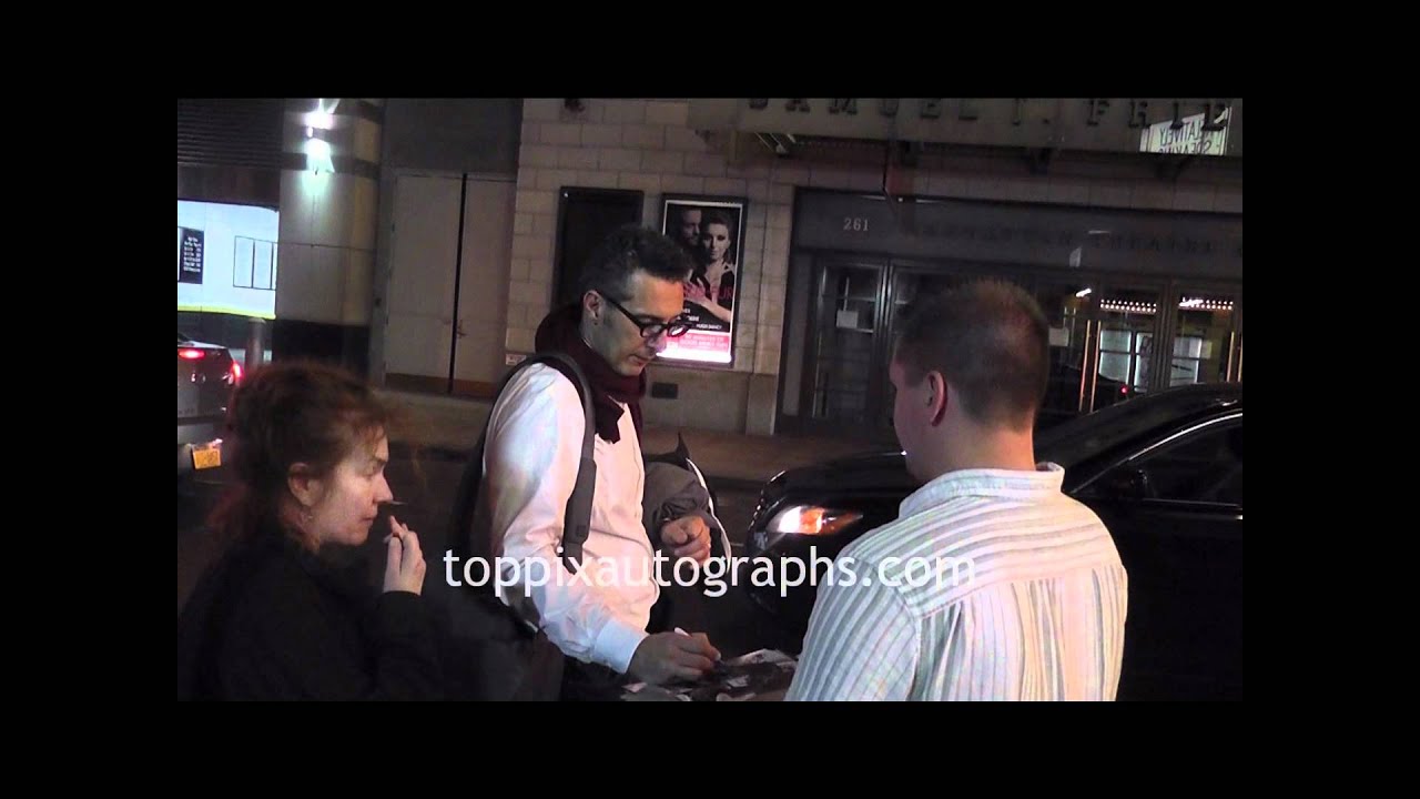 John Turturro - Signing Autographs at "Relatively Speaking" Stage Door on Broadway