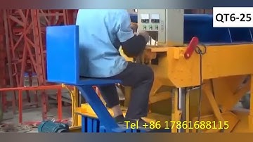QTM6 -25 Mobile Automatic Hollow Block Making Machine