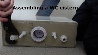 How to make up a new WC  cistern before fitting.