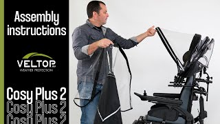How to assemble weather protection for Electric Wheelchair - Veltop Cosy Plus 2 screenshot 1