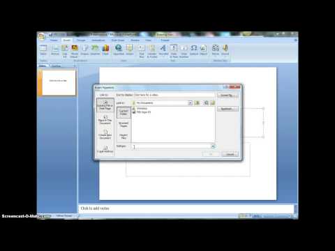 Insert Video Link into PowerPoint Presentation