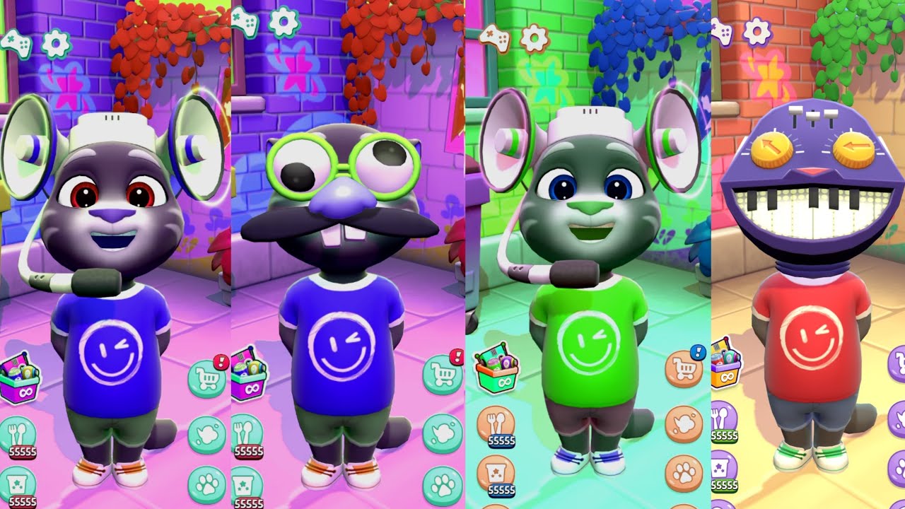 Tom Rtx Talking Tom Cat 2025 Tom's Multiple colors funny reaction gameplay ...