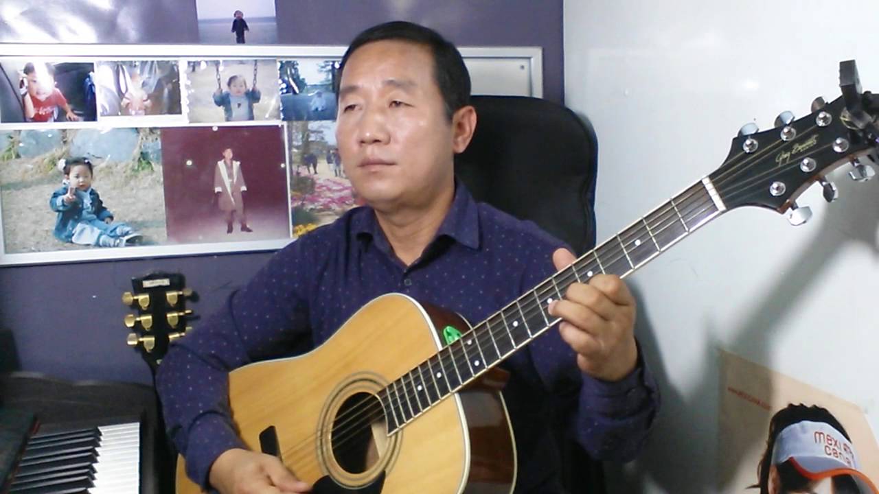 하룻밤 풋사랑 ( 손인호 ) 이창직 기타연주 Dm 통기타