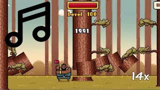 Python bot that plays Timberman game with melody from Tetris on guitar.