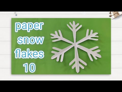 วีดีโอ: วิธีทำเกล็ดหิมะจากกระดาษ: 10 ขั้นตอน