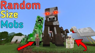 Minecraft but mobs are random size | |