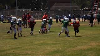 Ceasar Reyes Montebello Indians Tiny mite 2017 1st scrimmage