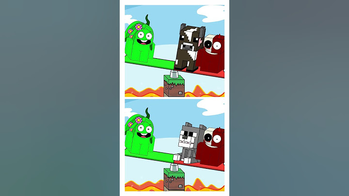 Minecraft Color Match : Hanging out on a swing - Sprunki Incredibox . 2 Variants