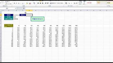 Excel VBA : FARD2006 분석값 불러오기