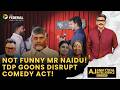 Not funny, Mr Naidu! TDP goons disrupt act | Thin skin to comedy? | AI With Sanket