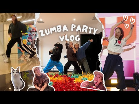 ZUMBA派对狂欢VLOG💃 导师空降｜会场布置与物资开箱｜尊巴狂欢夜高能瞬间合集｜幕后花絮大放送🎉