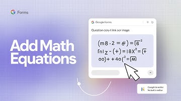 How to Create Math Equations in Google Forms!