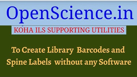 How to Create Library Barcodes and Spine Labels without any Software