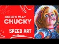 Speed Art Chucky From Child S Play Childsplay