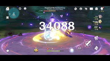 Genshin Impact: Eula vs Perpetual Mechanical Array 1.1m damage