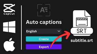 Save or Export SRT Subtitles from CapCut in 1 minute | Windows & Mac Tutorial