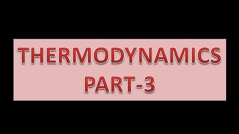 Thermodynamics part 3 - solved questions and cyclic rule example