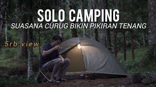 Solo Camping Hujan Deras || cocoknya menu ikan sarden dan kopi hitam (ASMR)
