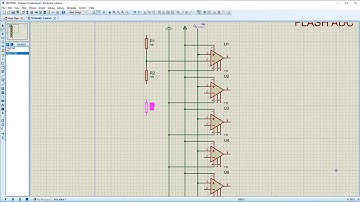 FLASH ADC SIMULATION IN PROTEUS || CSE 2366 || NUB