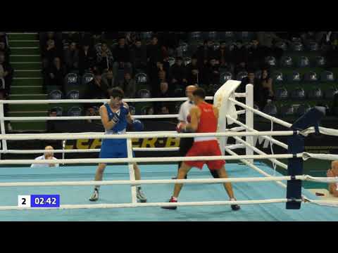 (69kg)GEO Boxing 15-11-2019 Quarterfinal RED Alik KURGINYAN Akhal.VS BLUE Eskherkhan MADIEV Tbilisi.