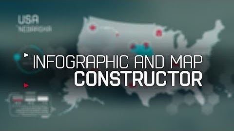After Effects Template: infographic and map constructor