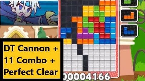 Puyo Puyo Tetris - DT Cannon + 11 Combo + Perfect Clear