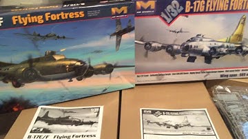1/32 HK B-17 B-17E B-17F B-17G KIT REVIEW & PRE-BUILD PART 1