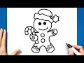 HOW TO DRAW A CHRISTMAS COOKIE STEP BY STEP | FOR BEGINNERS