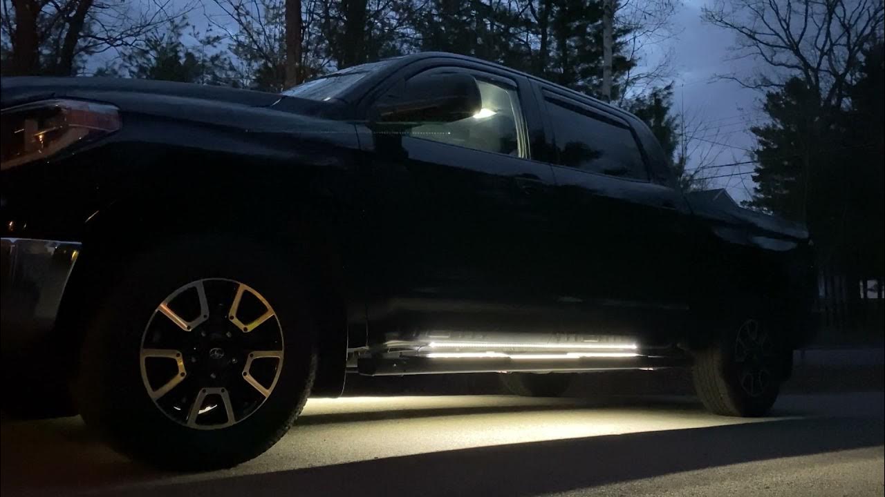 DIY Puddle Lights 2018 Toyota Tundra Crew Max YouTube