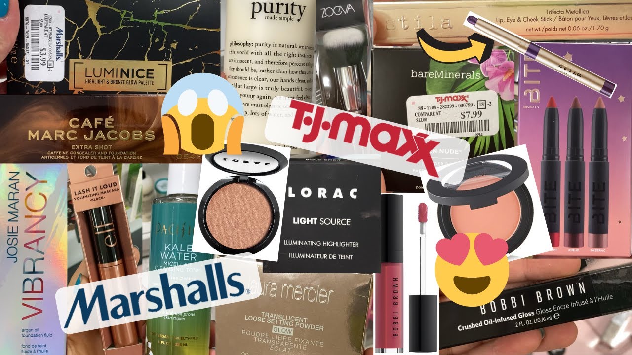 JACKPOT MAKEUP FINDS AT TJ MAXX & MARSHALLS | Marc Jacobs CAFE COLLECTION, BARE MINERALS & MORE!