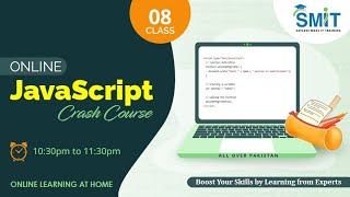 Class 08 of JavaScript Crash Course Live | Date/Time, Digital Clock with JavaScript