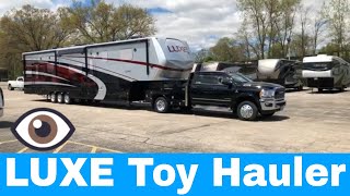 Luxe Toy Hauler - luxury 5th wheels - Customer starting their adventure