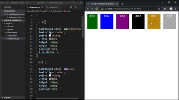 CSS Flexbox Tutorial - 7 - Flex Shrink