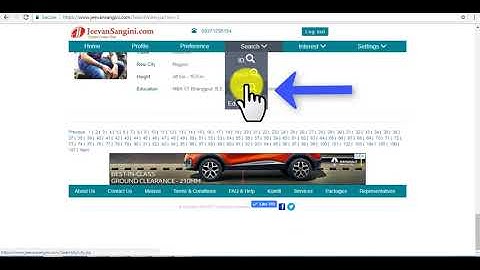 JeevanSangini.com - How to login and search profiles JeevanSangini.com