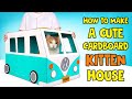 Transform Cardboard Into Vintage Cat House Bus!
